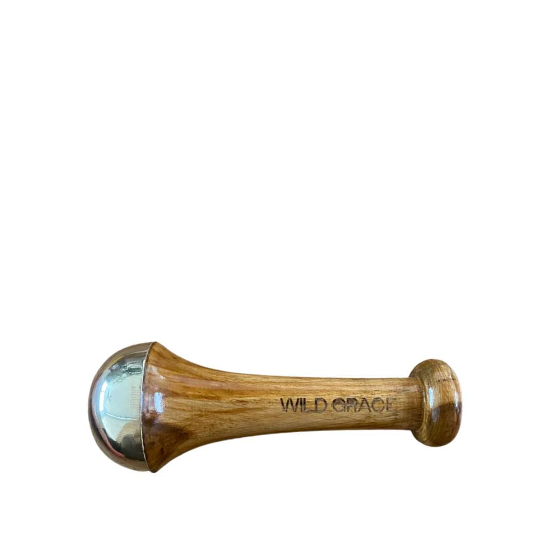 Facial Kansa Wand, Ayurvedic rejuvenation and detoxification tool.