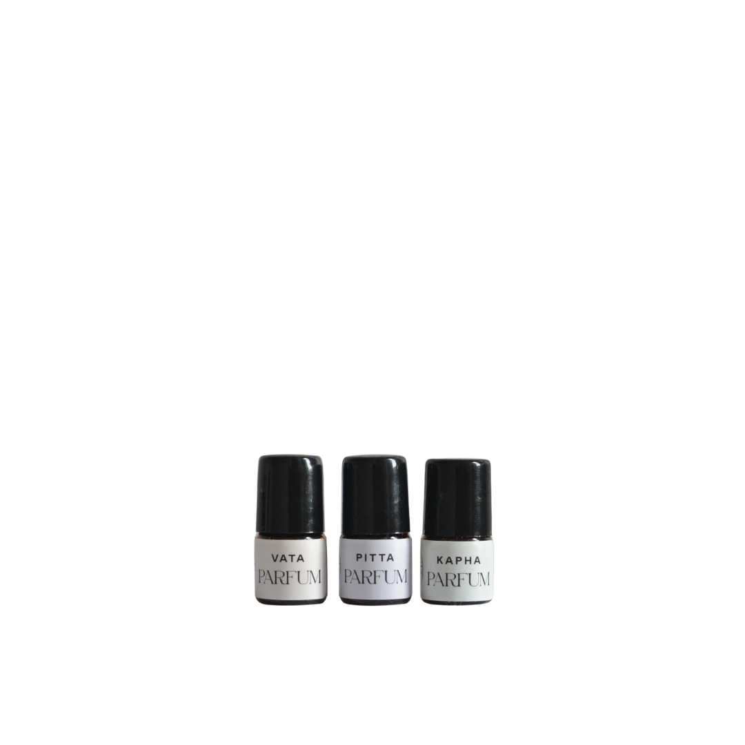 WILD GRACE mini dosha perfumes. Handcrafted in Montreal.