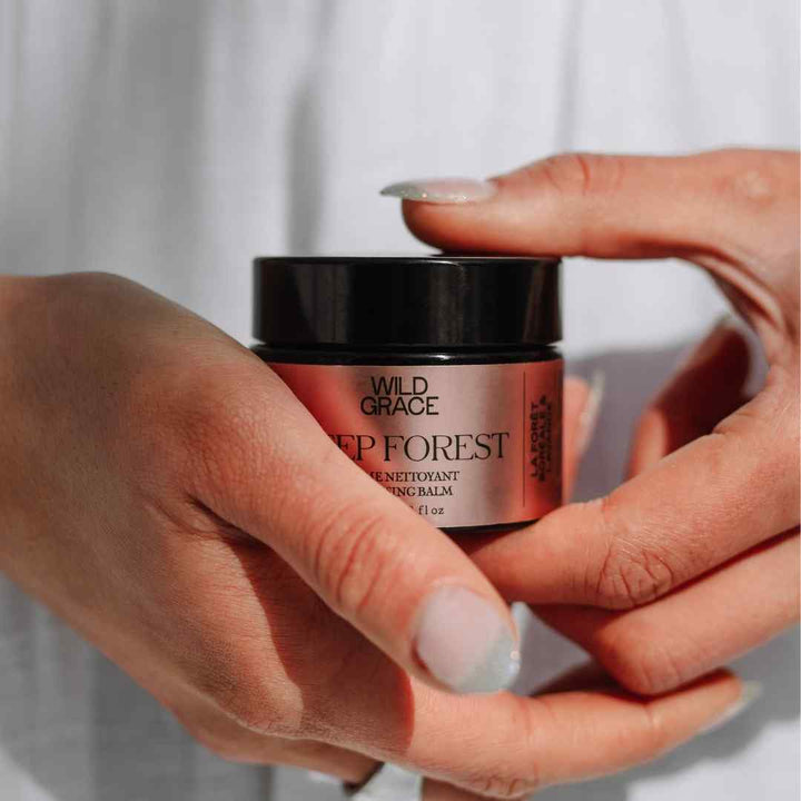 WILD GRACE deep forest cleansing balm. Made in Montreal, Quebec.