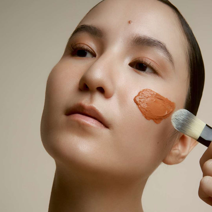 GOLA AURA illuminating and hydrating facial masque formulated with turmeric and tremella extracts and hyaluronic acid.  By WILD GRACE, Montreal-based vegan skincare.