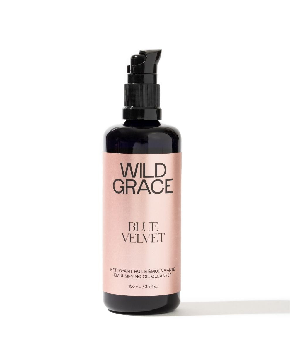 Bottle of Wild Grace Blue Velvet product on a white background