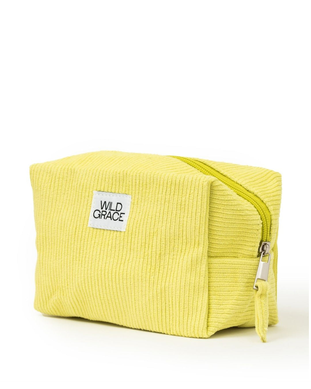Yellow toiletry bag with &