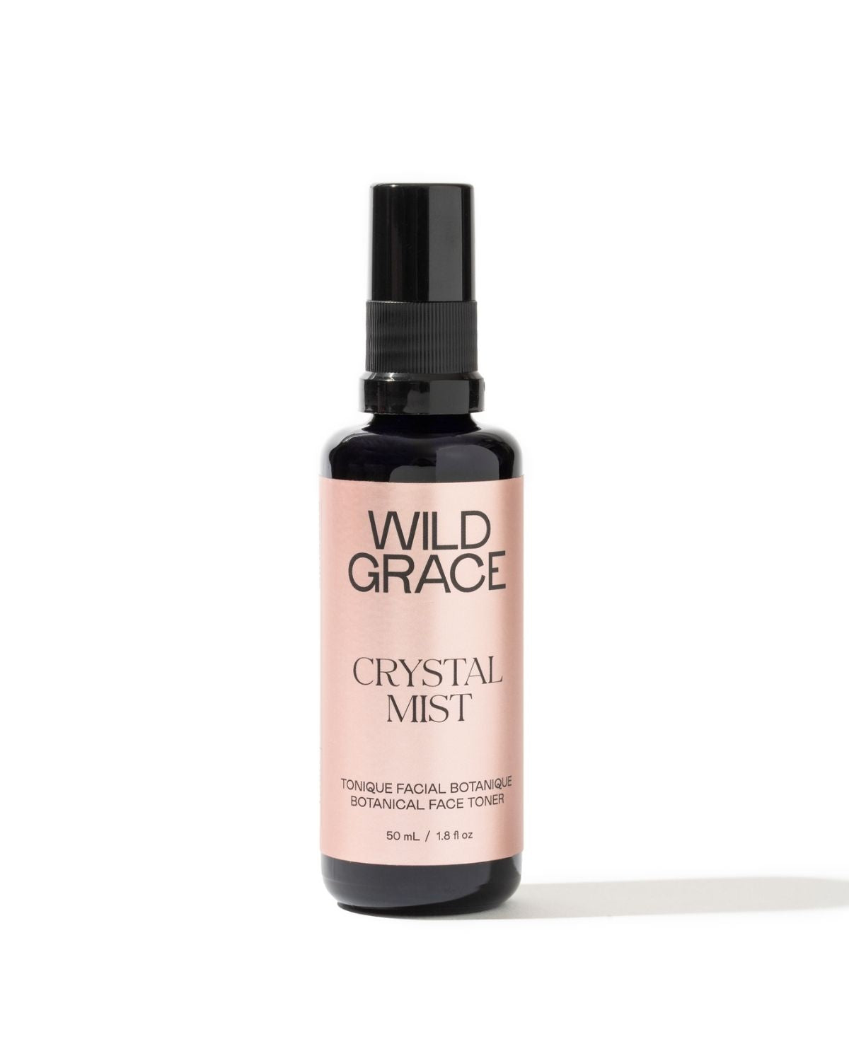 Wild Grace Crystal Mist bottle on a white background