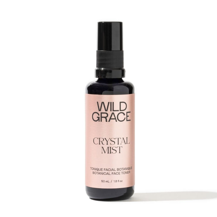 Wild Grace Crystal Mist bottle on a white background