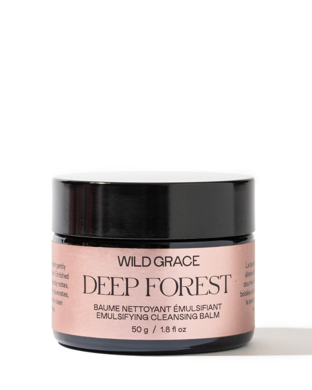 Wild Grace Deep Forest emulsifying cleansing balm jar on a white background
