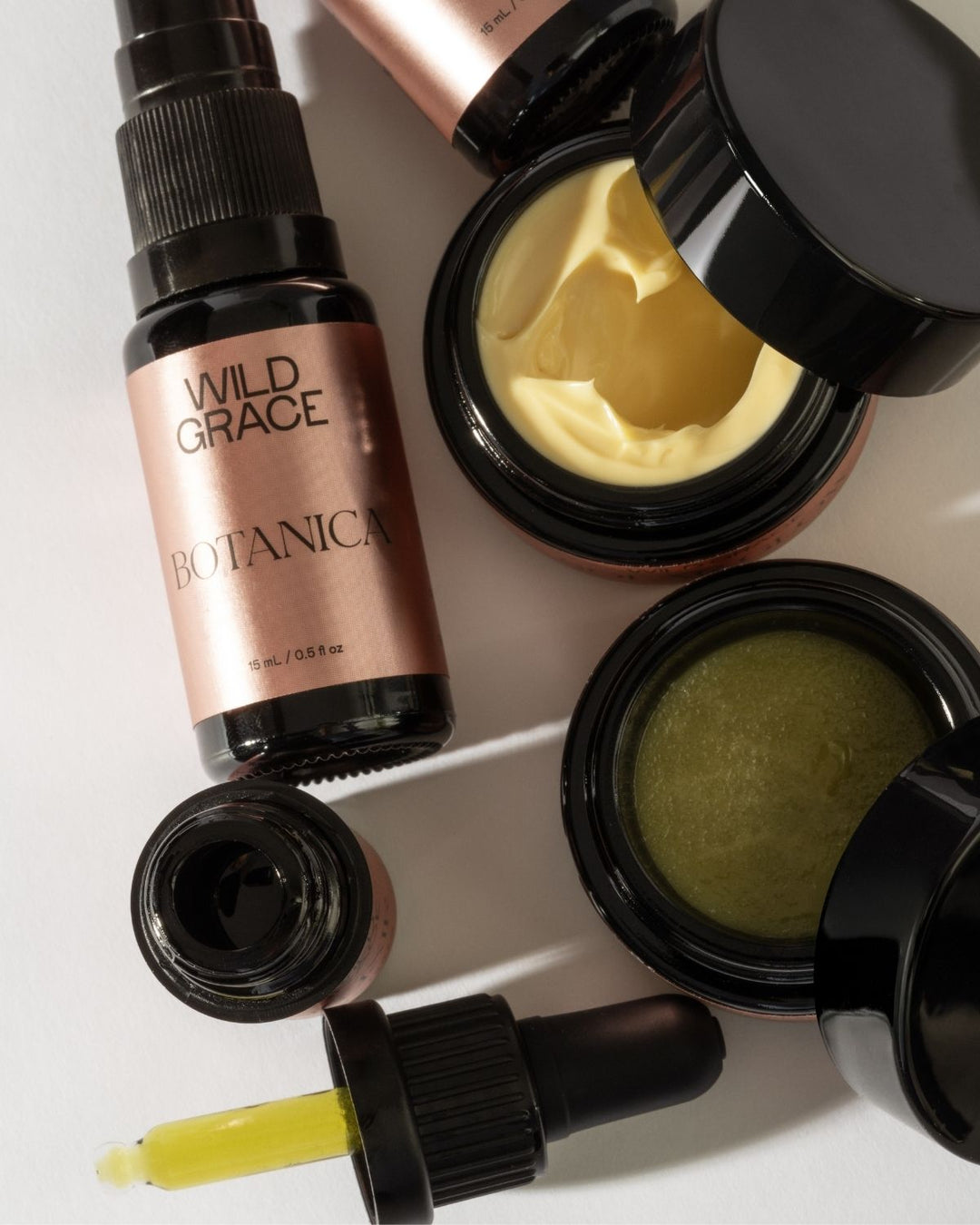 Cosmetic products including a bottle labeled &
