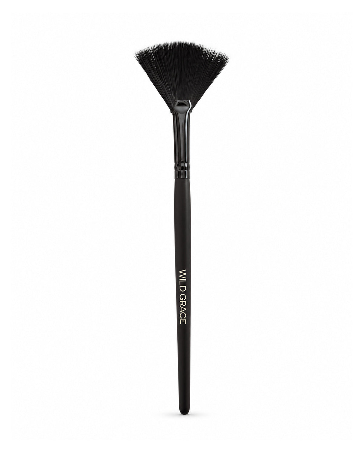 fan brush with 'Wild Grace' branding on a white background
