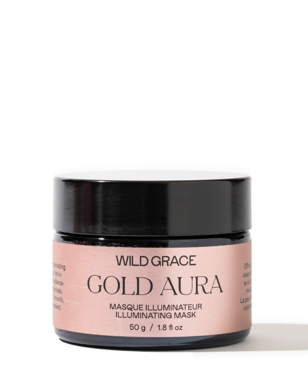 GOLA AURA illuminating and hydrating facial masque formulated with turmeric and tremella extracts and hyaluronic acid.  By WILD GRACE, Montreal-based vegan skincare.