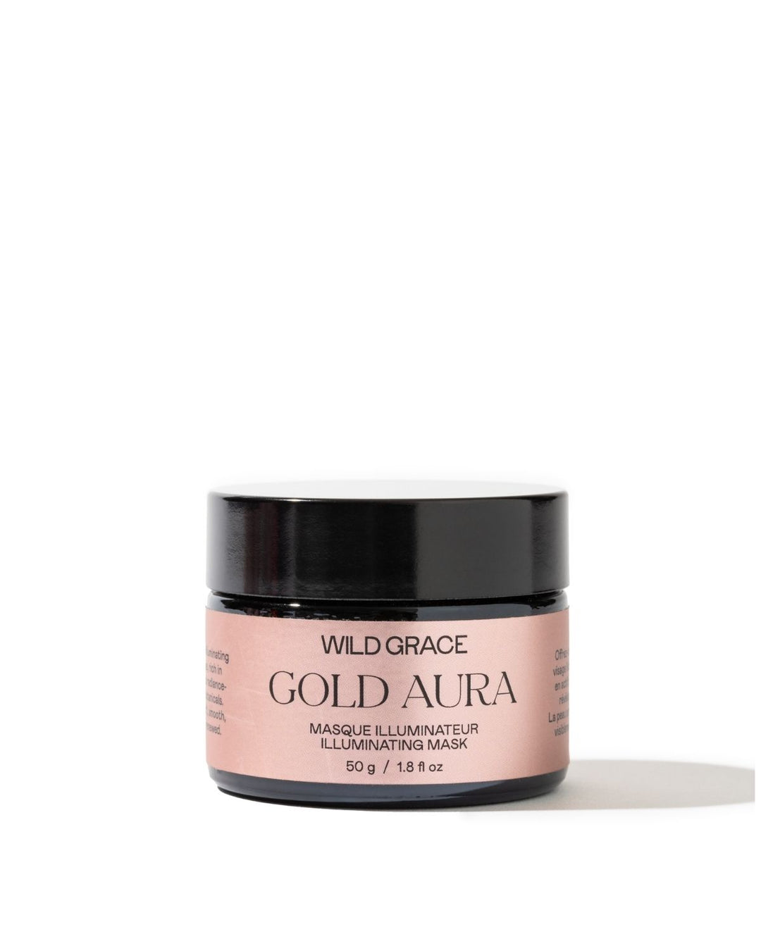 GOLA AURA illuminating and hydrating facial masque formulated with turmeric and tremella extracts and hyaluronic acid.  By WILD GRACE, Montreal-based vegan skincare.