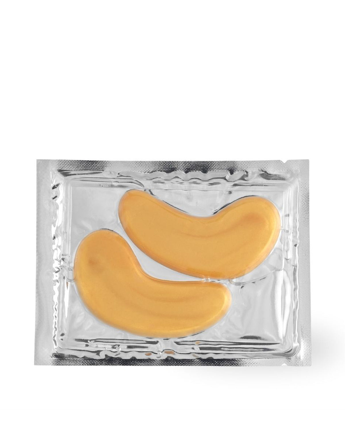 golden eyes eye masks in a clear packaging on a white background
