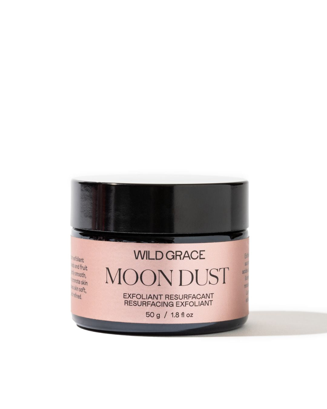 WILD GRACE MOON DUST. Double action exfoliant with AHA and jojoba pearls.