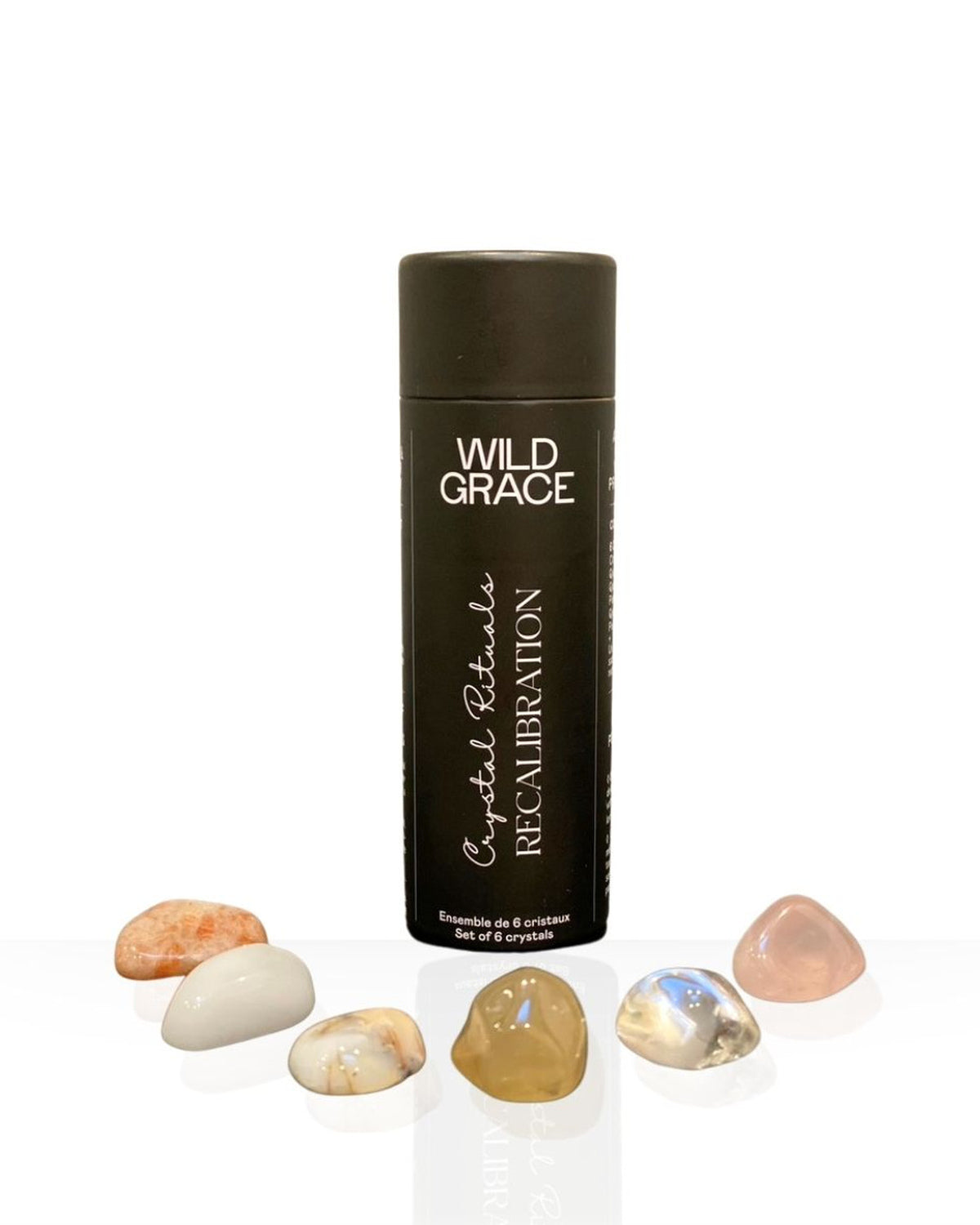 Recalibration crystal set of 6 crystals to be used for facial grid or meditation