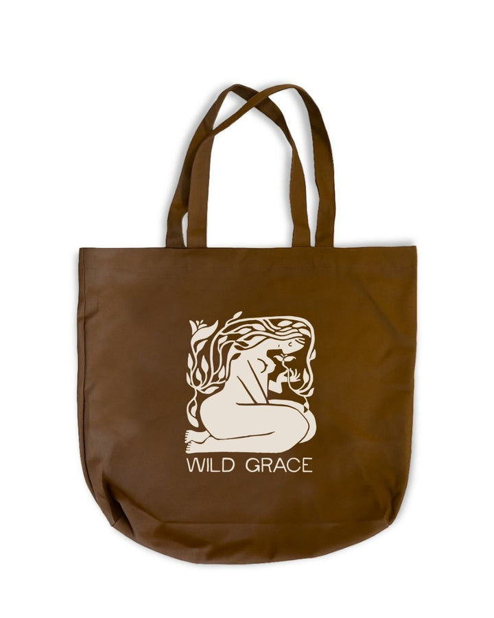 WILD GRACE Tote Bag. 12 oz canvas, 20 x 16 x 5 inches.