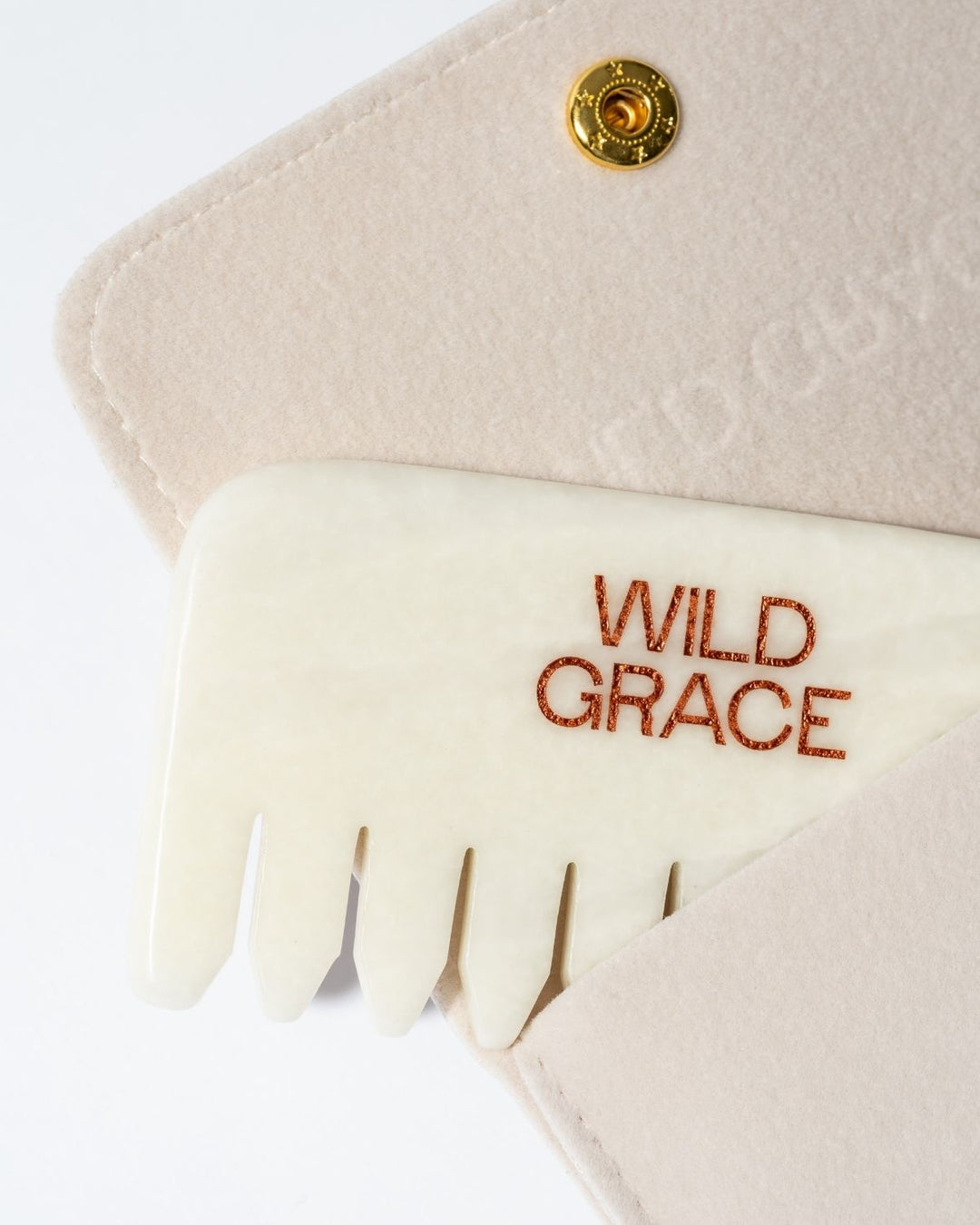Beige pouch with &