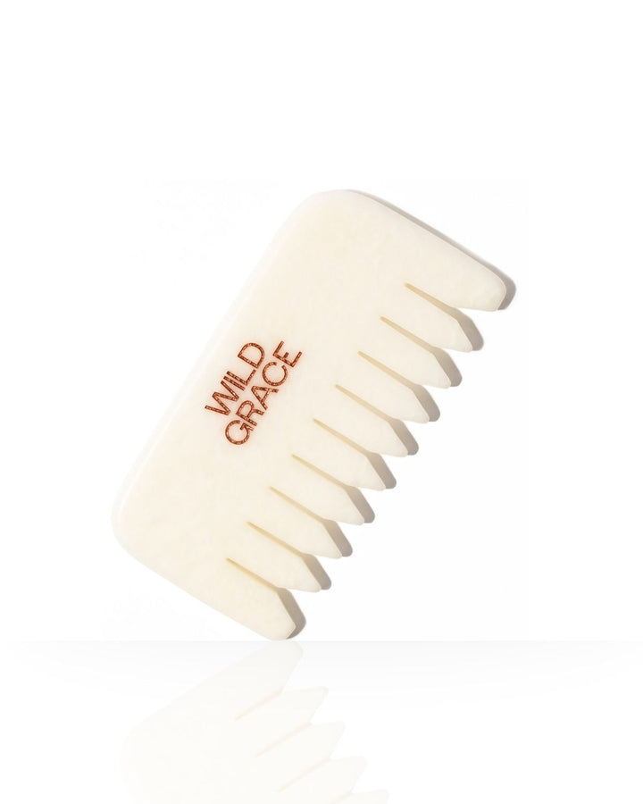 White jade comb with &