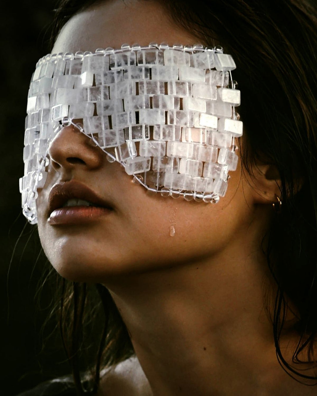 WILD GRACE CRYSTAL DREAMS clear quartz eye mask 