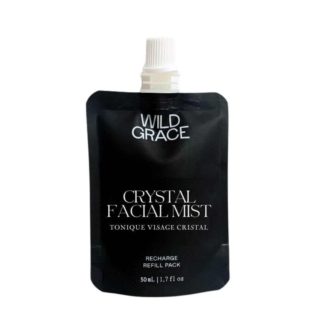 WILD GRACE Crystal facial mist eco-recharge refill. 100% recyclable