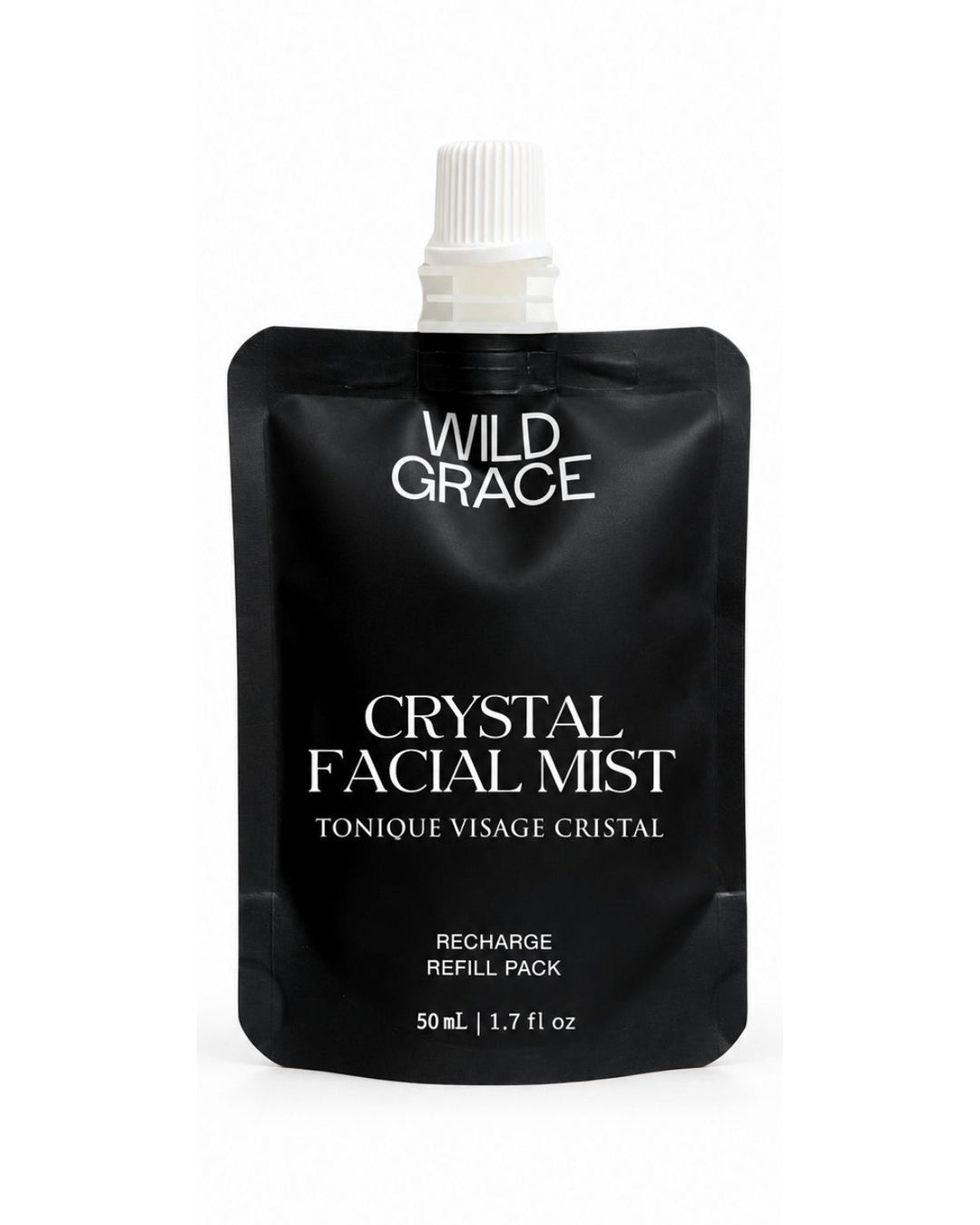 WILD GRACE Crystal facial mist eco-recharge refill. 100% recyclable