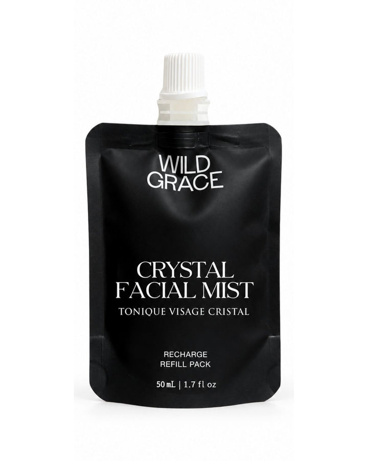WILD GRACE Crystal facial mist eco-recharge refill. 100% recyclable