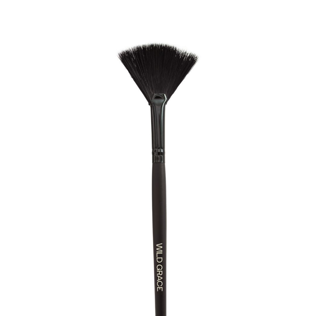 Black makeup brush with &