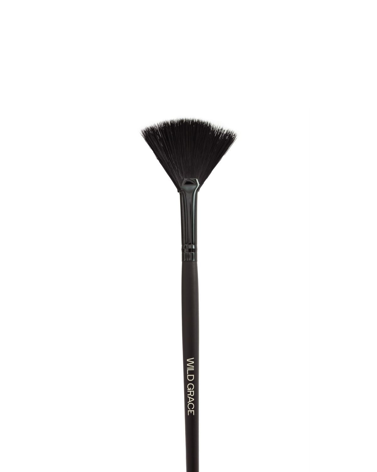 fan brush with 'Wild Grace' branding on a white background
