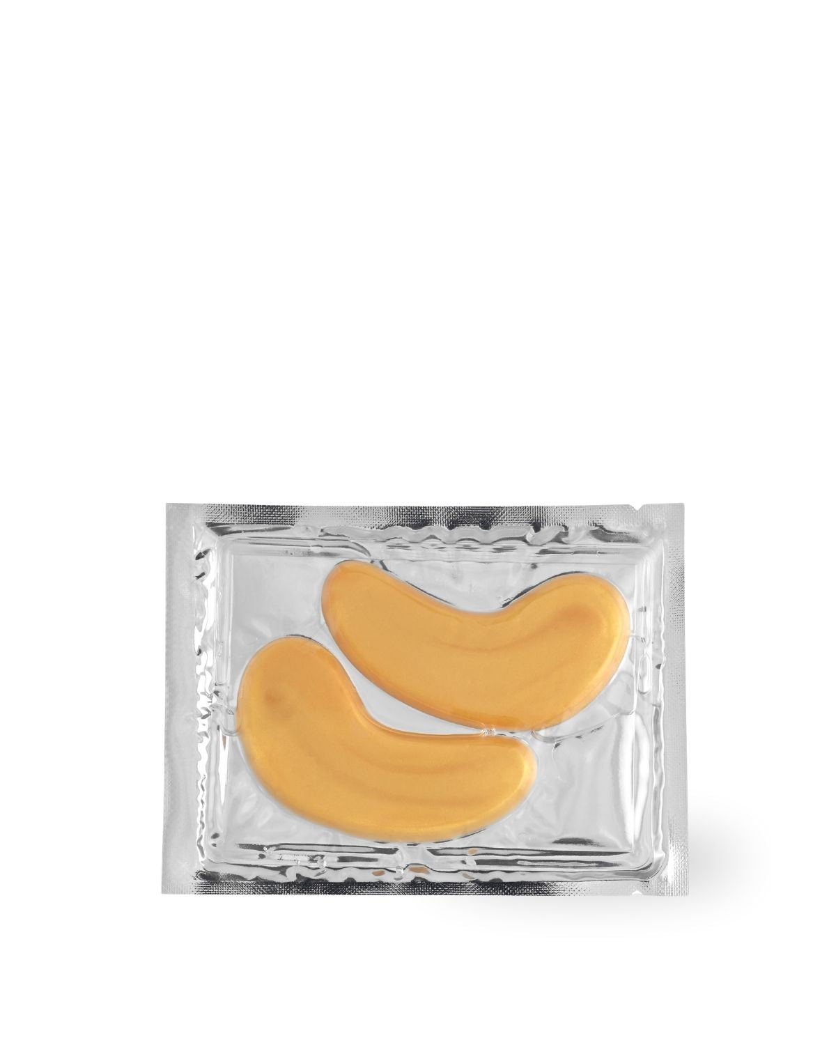 golden eyes eye masks in a clear packaging on a white background