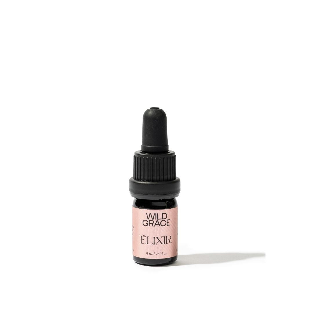 Bottle of Wild Grace Elixir on a white background
