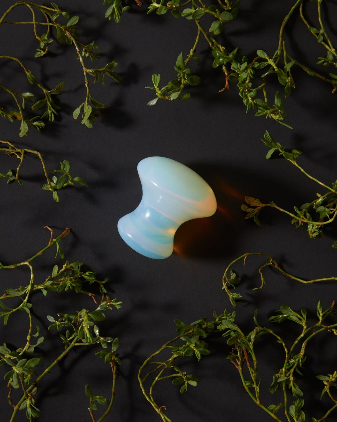 opalite de-puffing eye massage tool by WILD GRACE. Montreal, Canada.