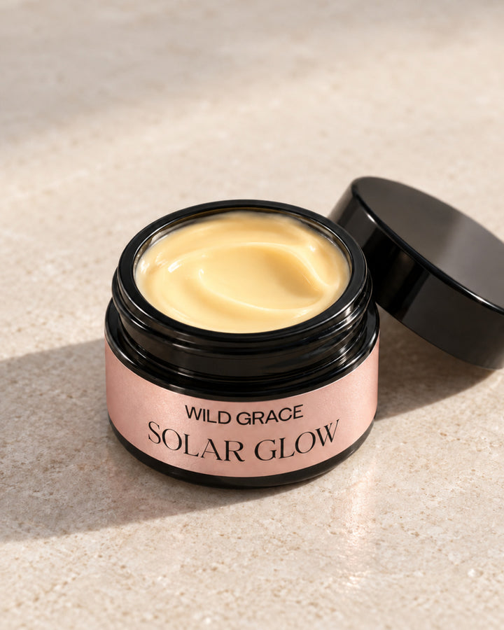 jar of solar glow cream