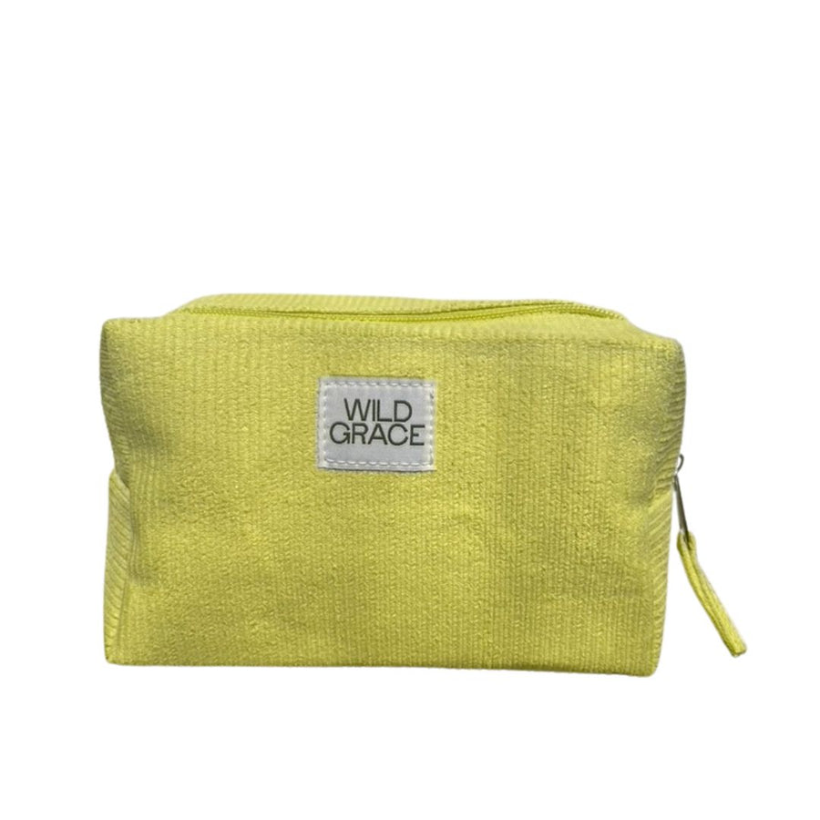 wild grace green cosmetic pouch