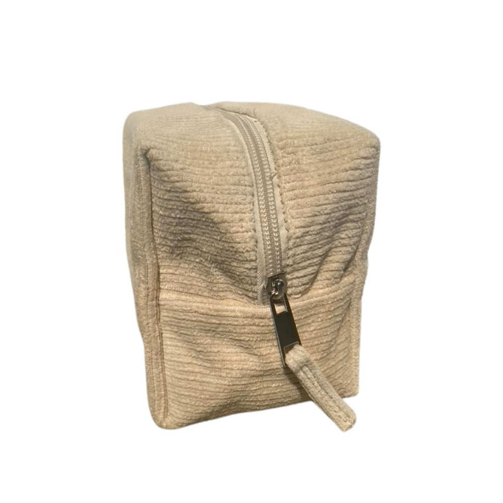 wild grace tan cosmetic pouch