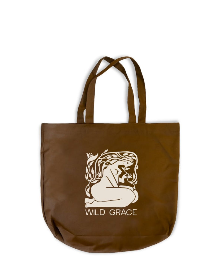 WILD GRACE Tote Bag. 12 oz canvas, 20 x 16 x 5 inches.
