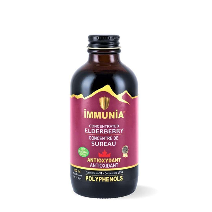 IMMUNIA Concentrated Elderberry Antioxidant. Concentrate of 34 polyphenols.